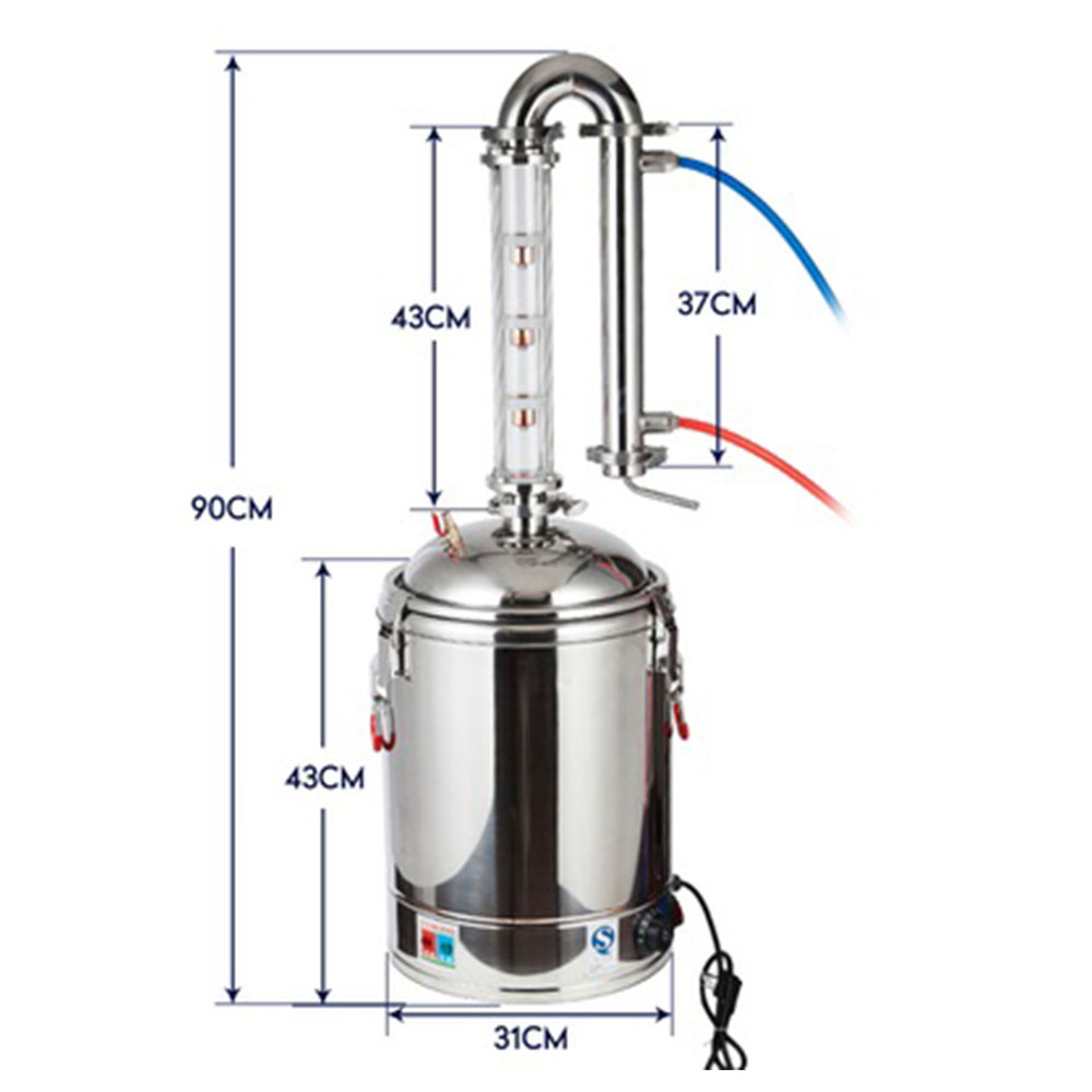 Wine Beer Distillation - جهاز تقطير كهربائي سعة 22 لتر