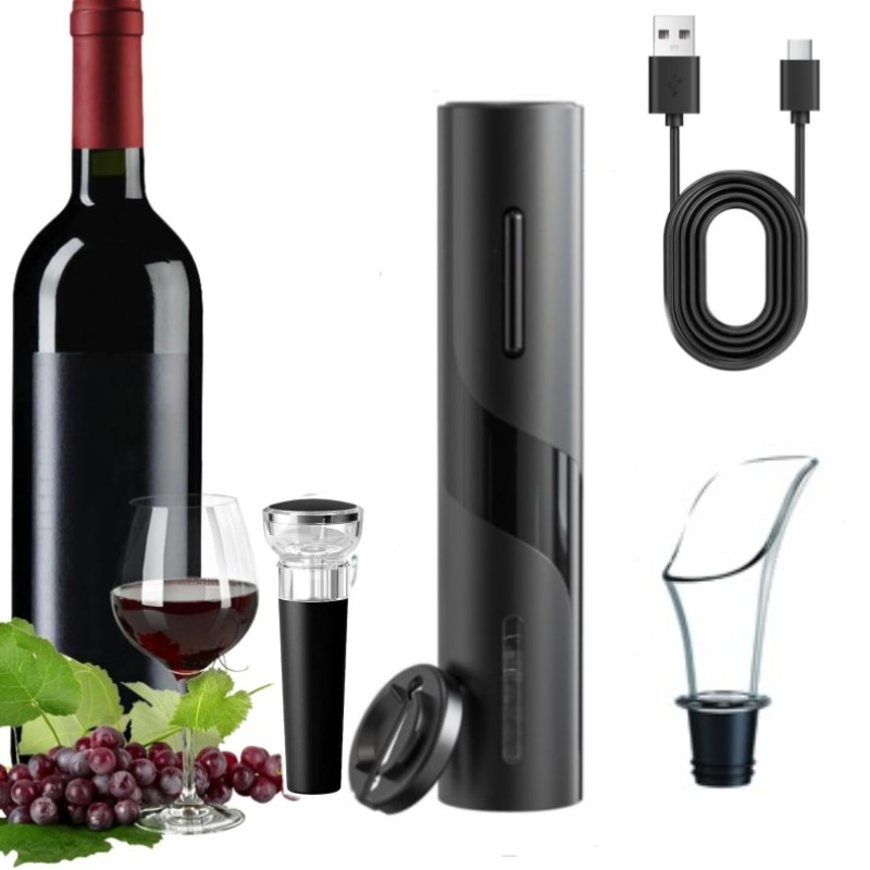 Wine Opener Electric - قابلة للشحن متعددة الوظائف الكهربائية التلقائي
