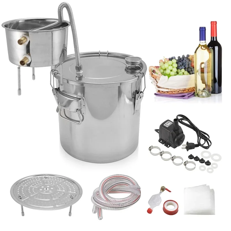 Wine Beer Distillation - جهاز تقطير الكحول سعة 22 لتر،