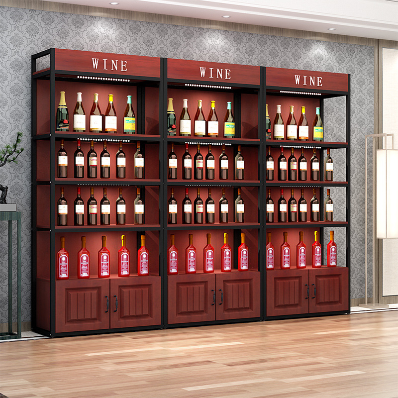 رف عرض النبيذ والبيرة المخصص،  - مراجعة Wine Beer Supermarket وسعره