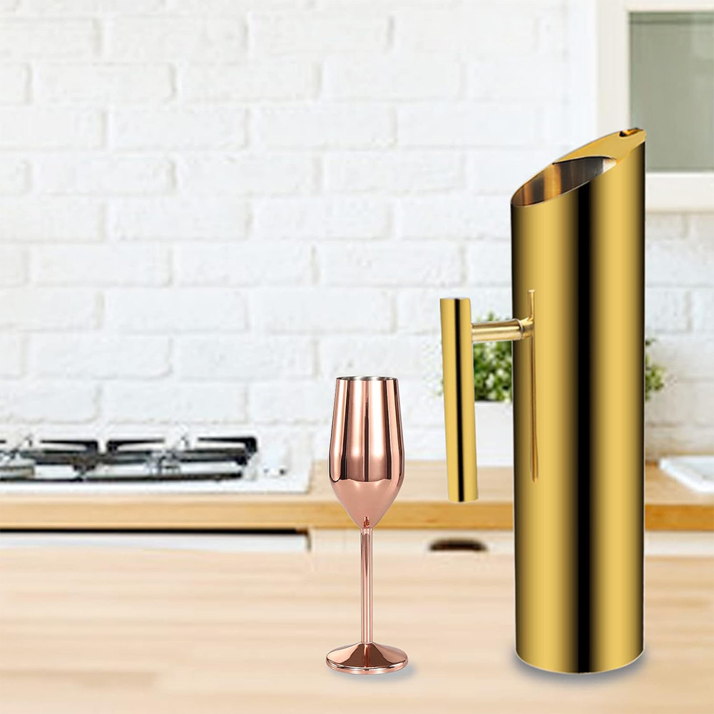 إبريق عصير ذهبي سعة 1.5/2 لتر  - مراجعة Wine Beer Coffee Drink وسعره