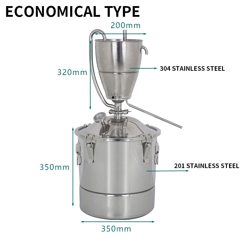 30L مياه الفولاذ المقاوم للصدأ - مراجعة Wine Beer Distillation وسعره