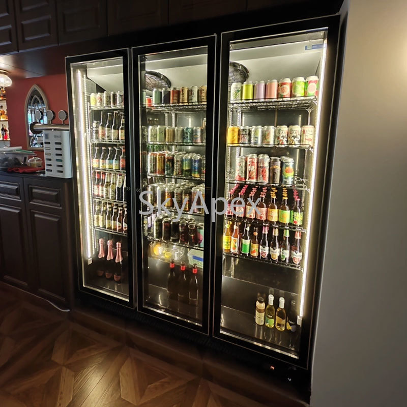ثلاجة عرض عمودي 3 أبواب مصنوعة - مراجعة Wine Beer Supermarket وسعره