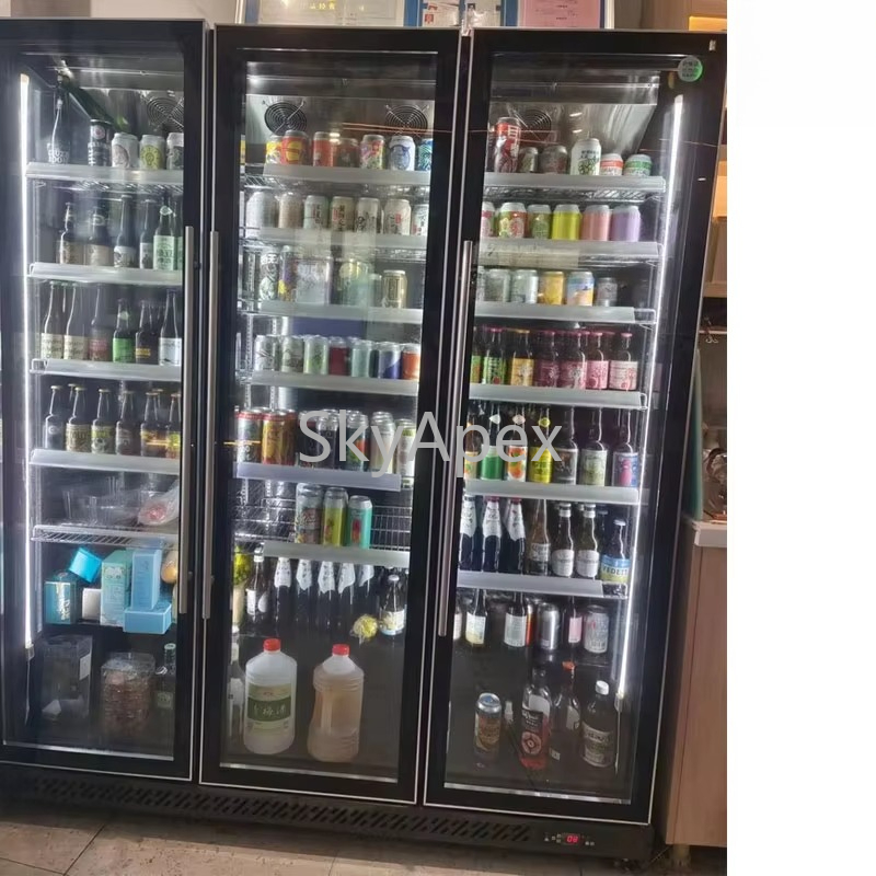 ثلاجة عرض عمودي 3 أبواب مصنوعة - مراجعة Wine Beer Supermarket وسعره