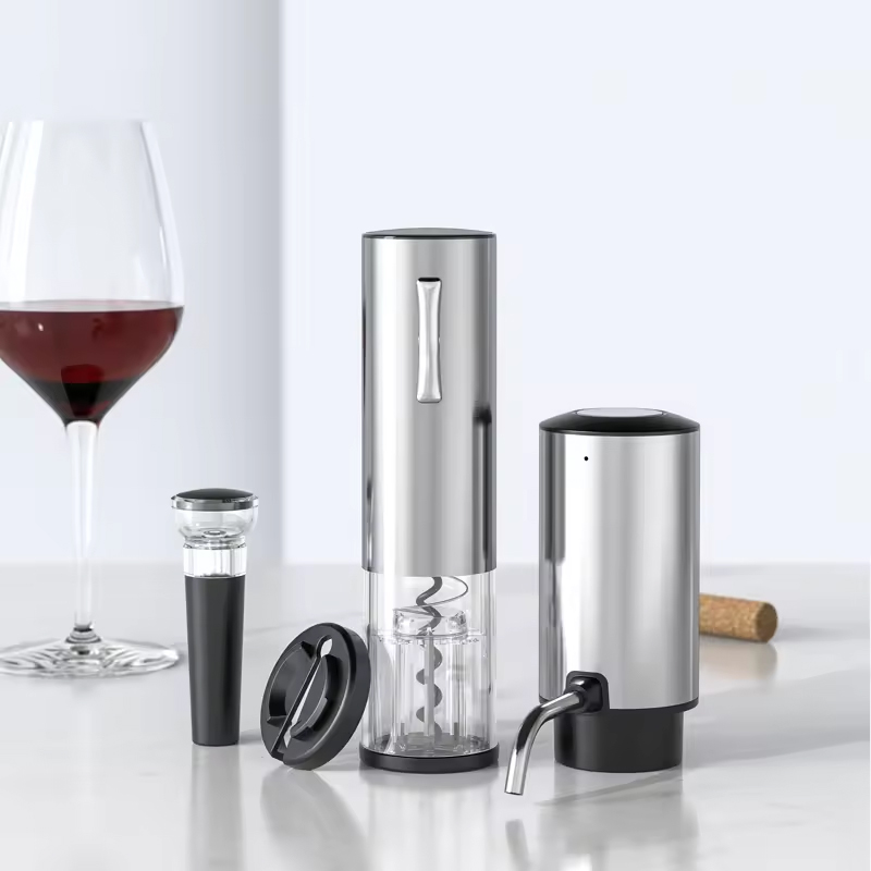 مجموعة فتاحة زجاجات نبيذ كهربا - مراجعة Wine Opener Electric وسعره
