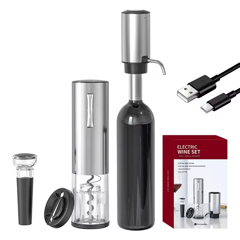 2024 تصميم جديد 4 في 1 ليثيوم  - مراجعة Wine Opener Electric وسعره
