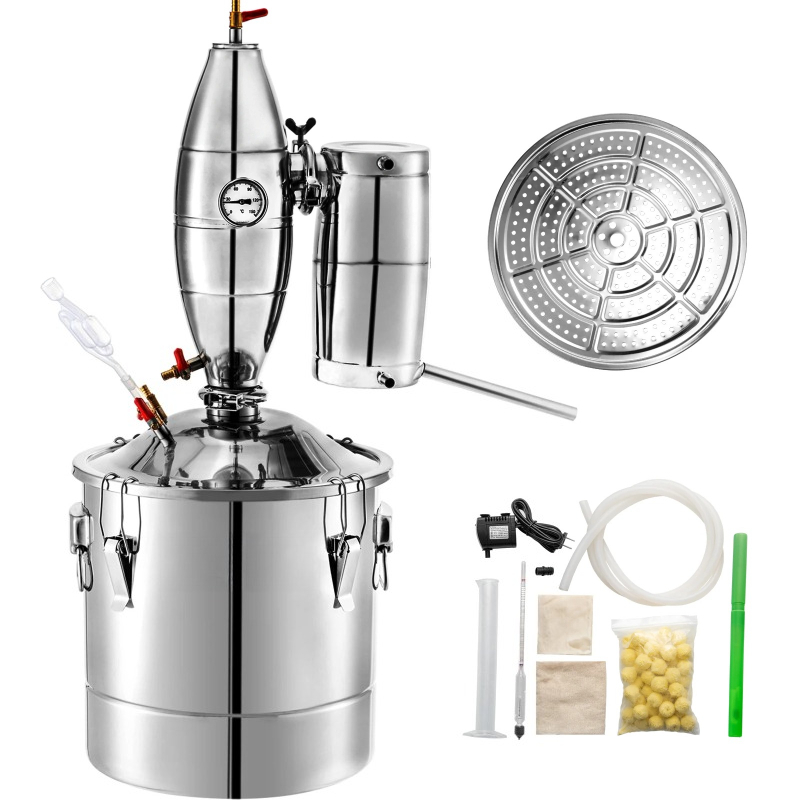 جهاز تقطير الكحول سعة 20-70 لت - مراجعة Wine Beer Distillation وسعره