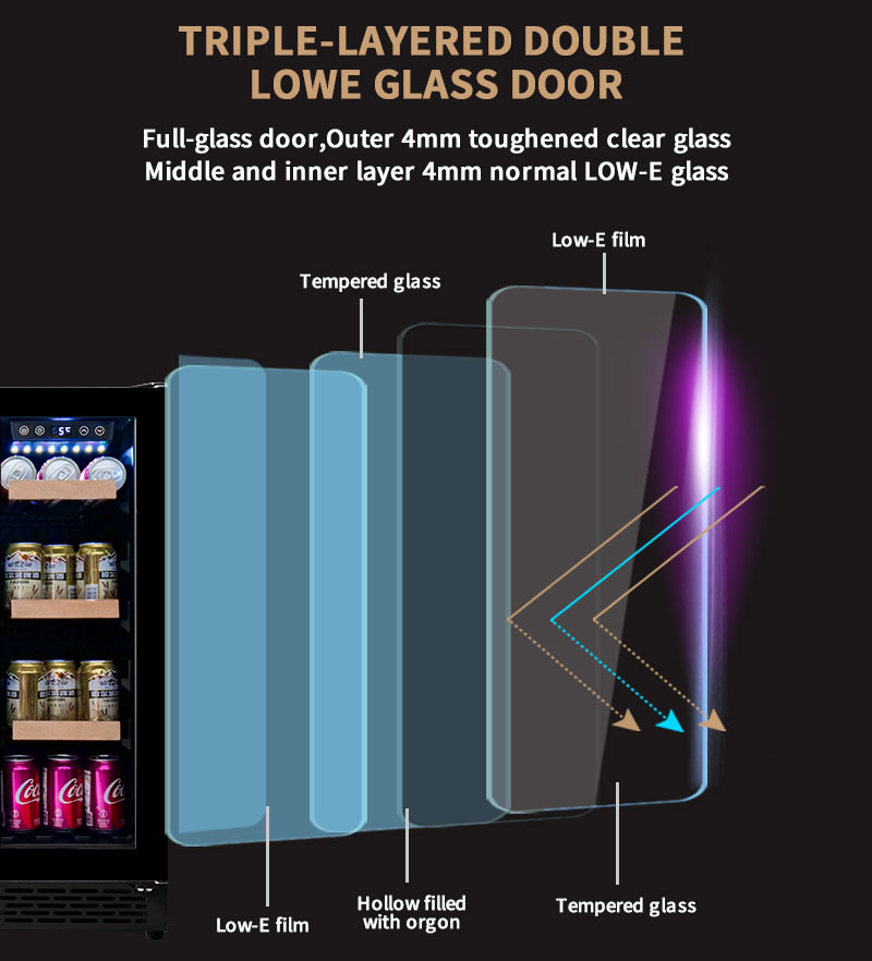 ثلاجة نبيذ وبيرة مزدوجة الأبوا - مراجعة Wine Beer Fridge Cabinet وسعره