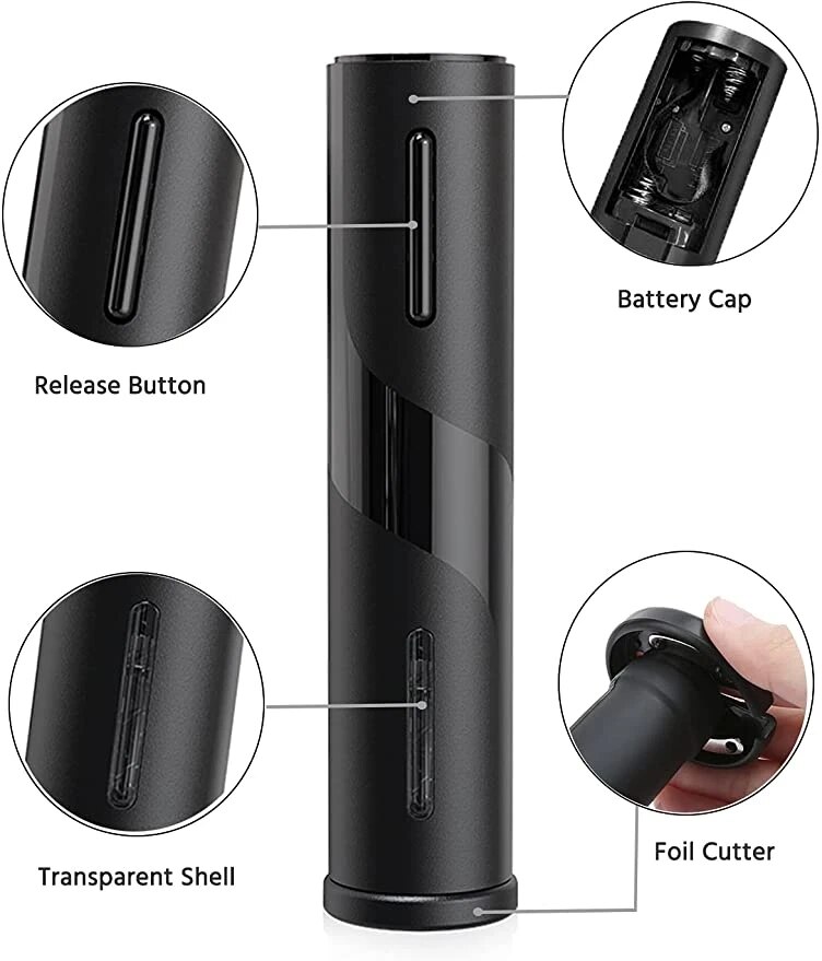 فتاحة زجاجات كهربائية للنبيذ ا - مراجعة Wine Opener Electric وسعره