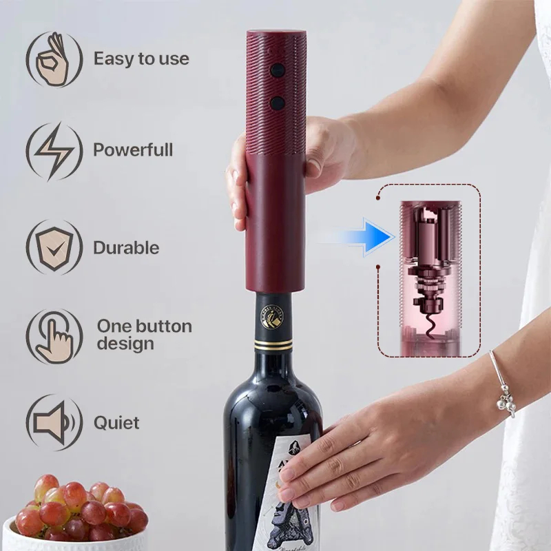 فتاحة زجاجات نبيذ كهربائية قاب - مراجعة Wine Opener Electric وسعره