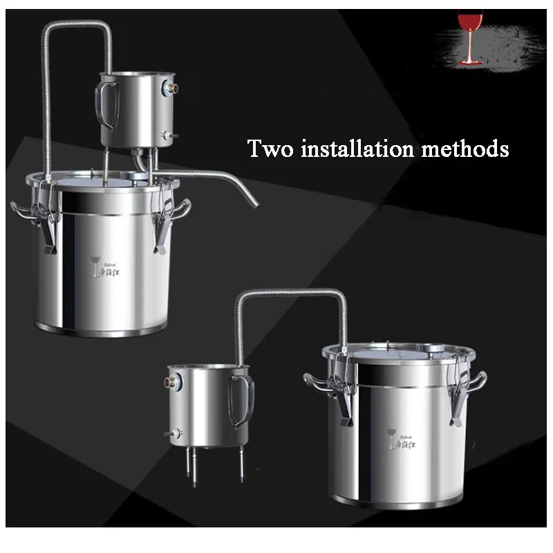 DIY معدات تخمير البيرة Moonshi - مراجعة Wine Beer Distillation وسعره