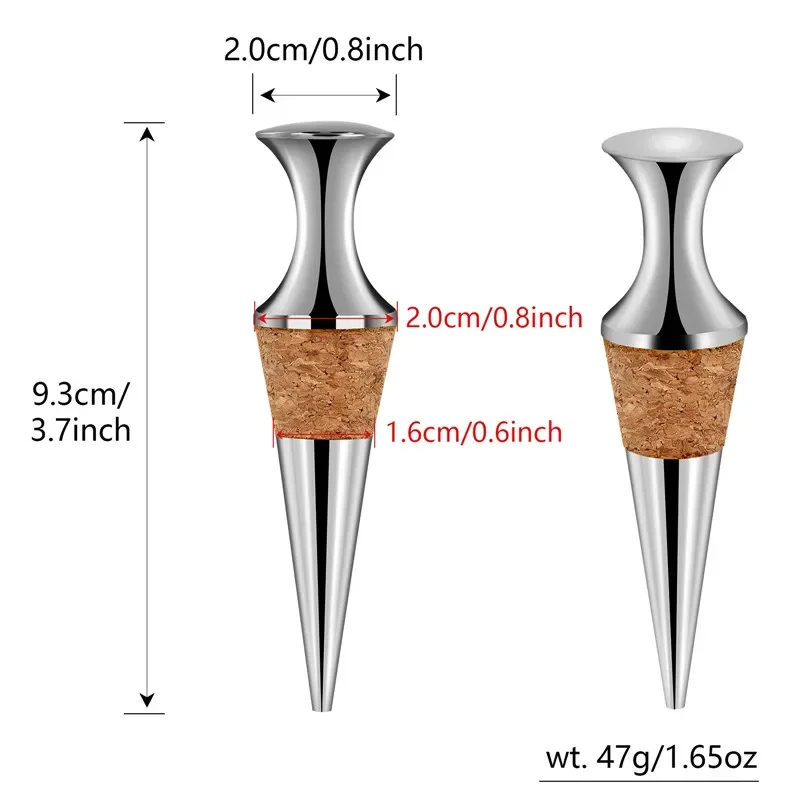 سدادات زجاجات محمولة معدنية قا - مراجعة Bottle Stopper Set وسعره