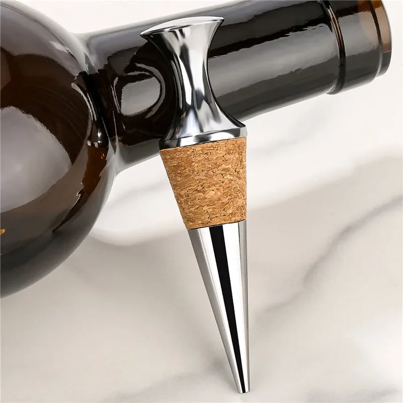 سدادات زجاجات محمولة معدنية قا - مراجعة Bottle Stopper Set وسعره