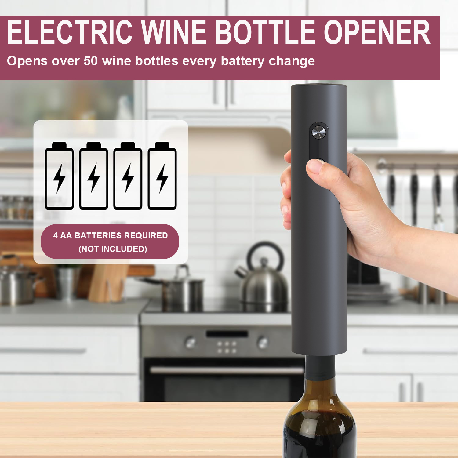 فتاحة النبيذ الكهربائية، فتاحة - مراجعة Wine Opener Electric وسعره