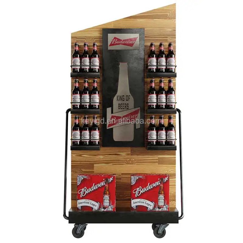 رف عرض النبيذ المخصص للسوبر ما - مراجعة Wine Beer Supermarket وسعره