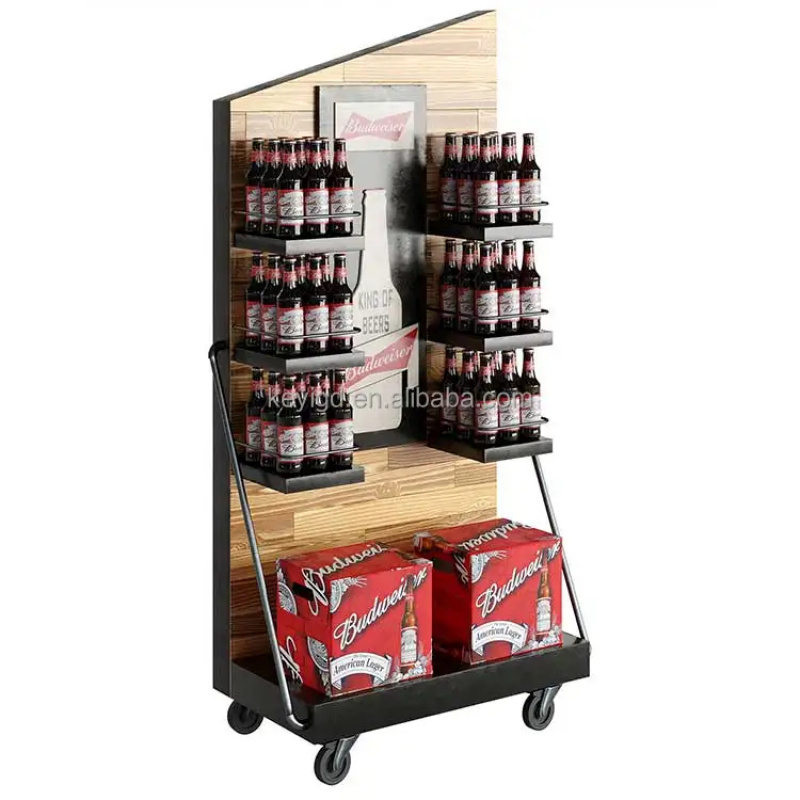 رف عرض النبيذ المخصص للسوبر ما - مراجعة Wine Beer Supermarket وسعره