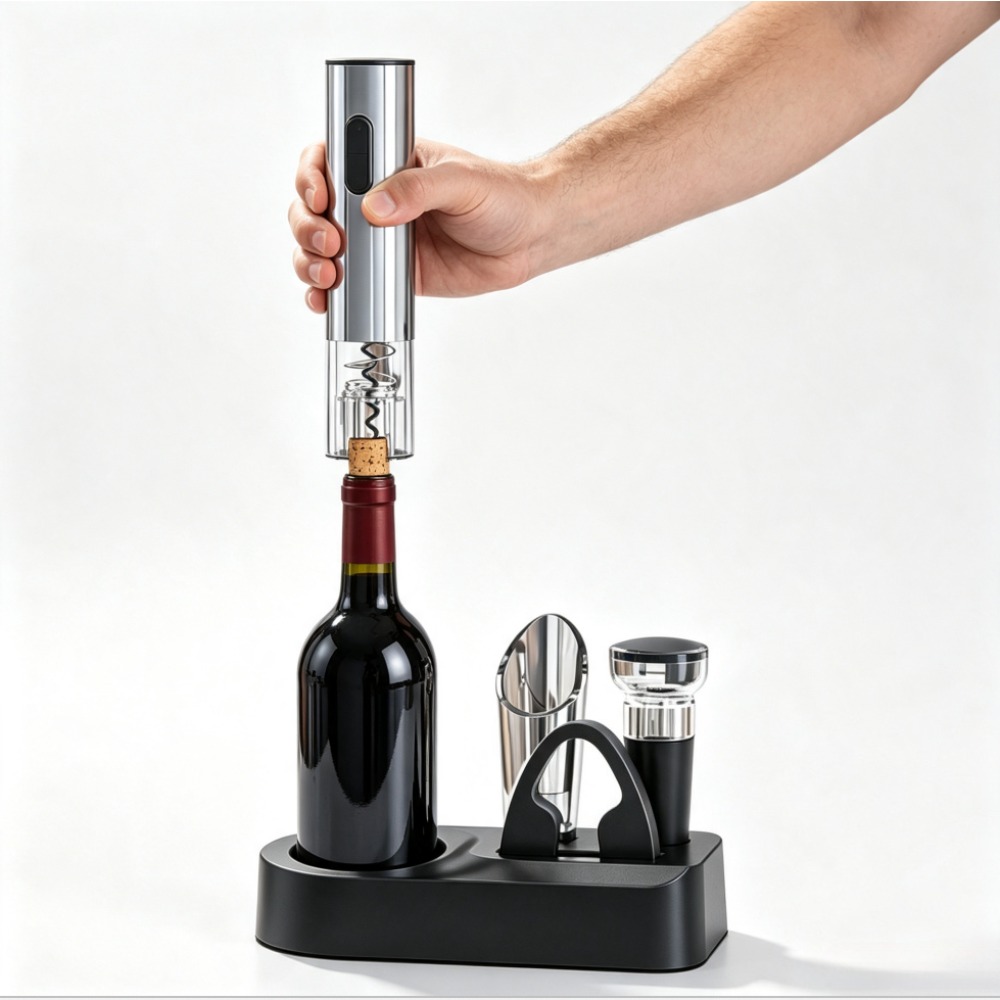 فتاحة زجاجات النبيذ الكهربائية - مراجعة Wine Opener Electric وسعره